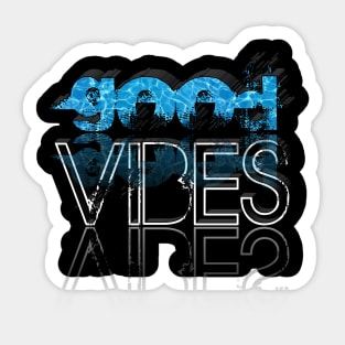 Good Vibes Beach Water Sticker